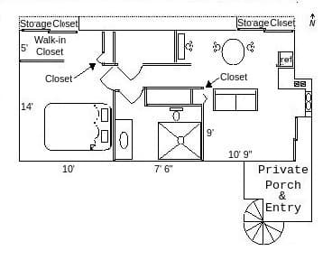 1 BR Furnished Nice Safe Quiet 5