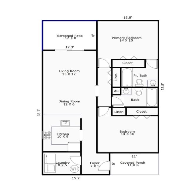 Cozy 2BD/2BA Condo near Hospital! 5