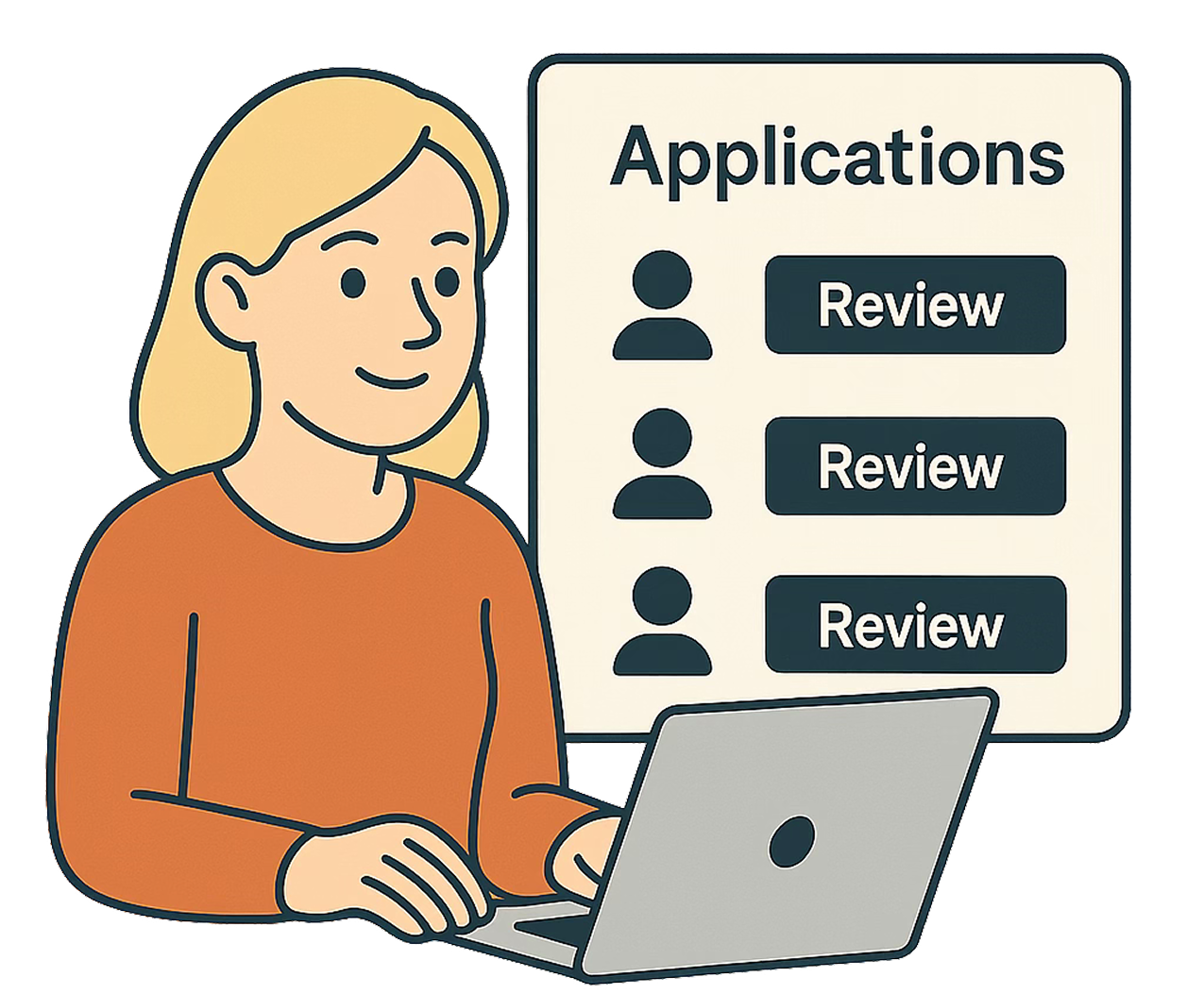 Application management illustration