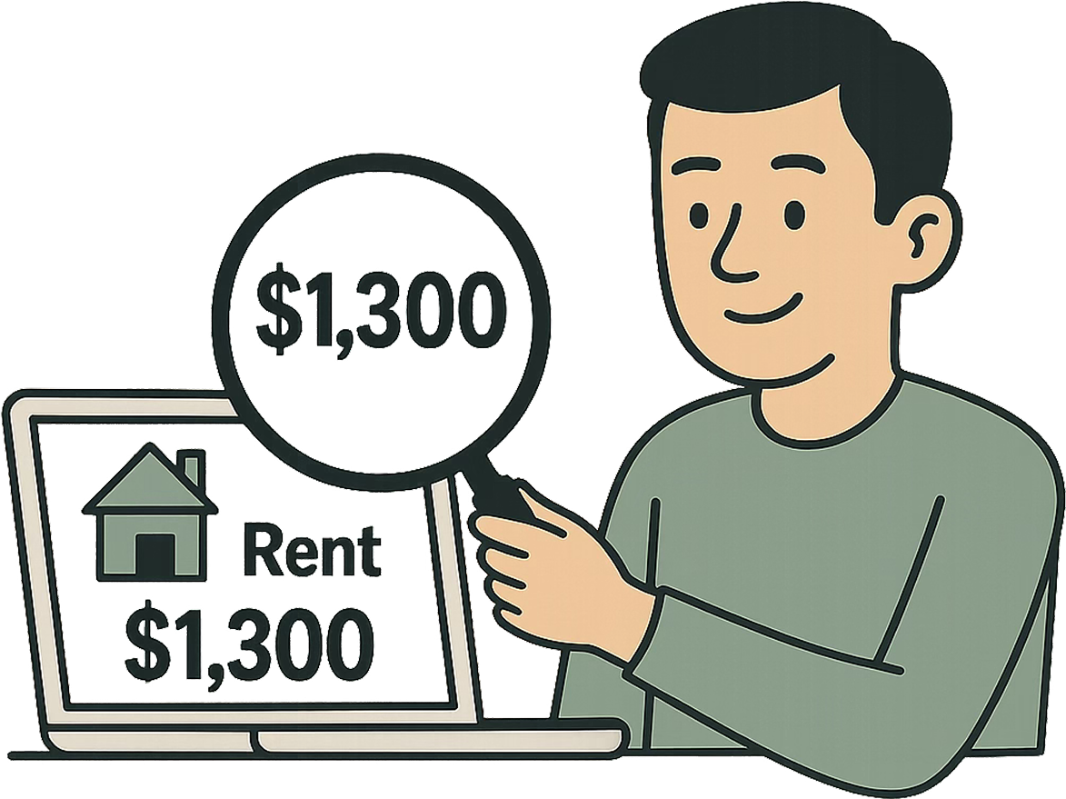 Transparent pricing illustration