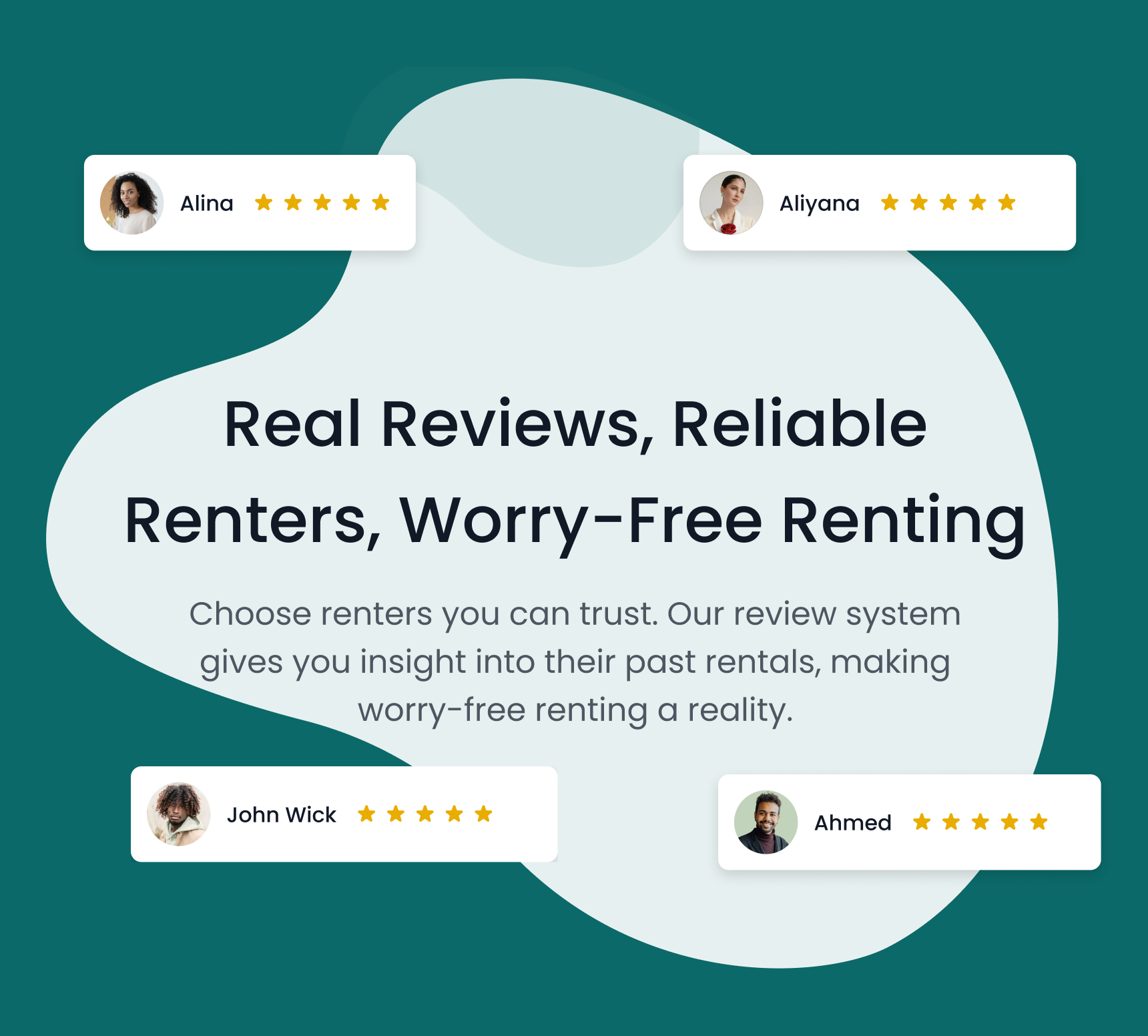 Reviews section mobile